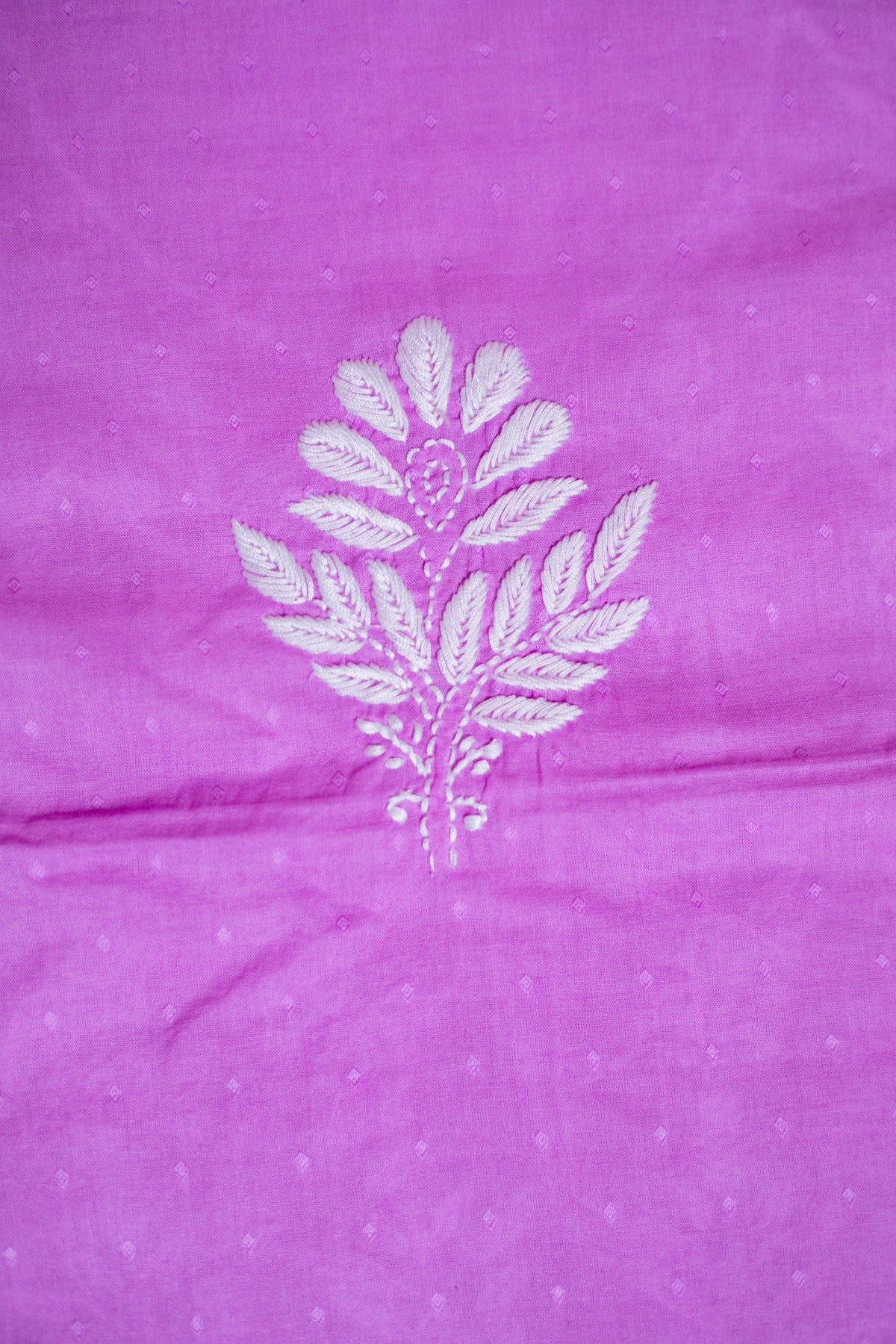 Elegant Lavender Purple Dobby Soft Cotton Chikankari Unstitched Kurta