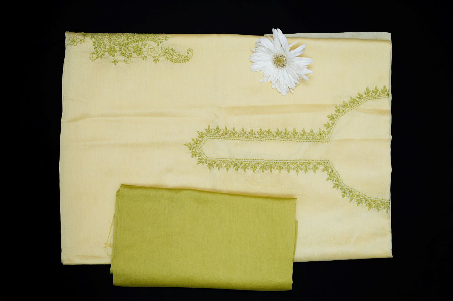 KAIRI- 'Whispers of Spring' – Soft Yellow Chikankari Co-ord Set