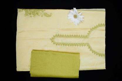 KAIRI- 'Whispers of Spring' – Soft Yellow Chikankari Co-ord Set