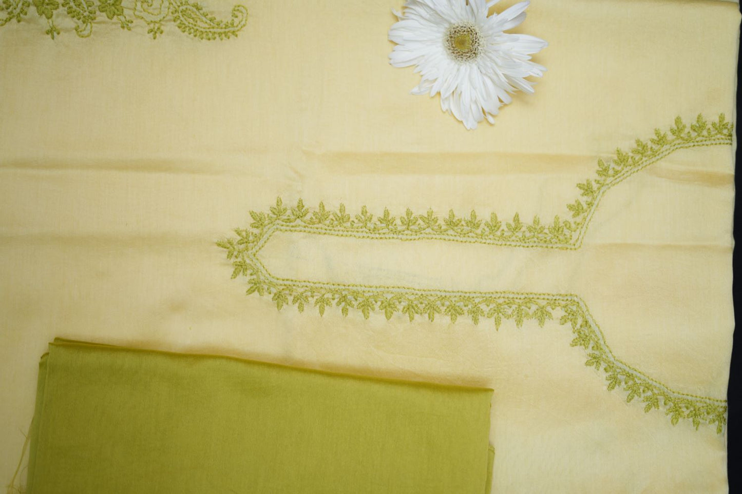 KAIRI- 'Whispers of Spring' – Soft Yellow Chikankari Co-ord Set