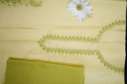 KAIRI- 'Whispers of Spring' – Soft Yellow Chikankari Co-ord Set