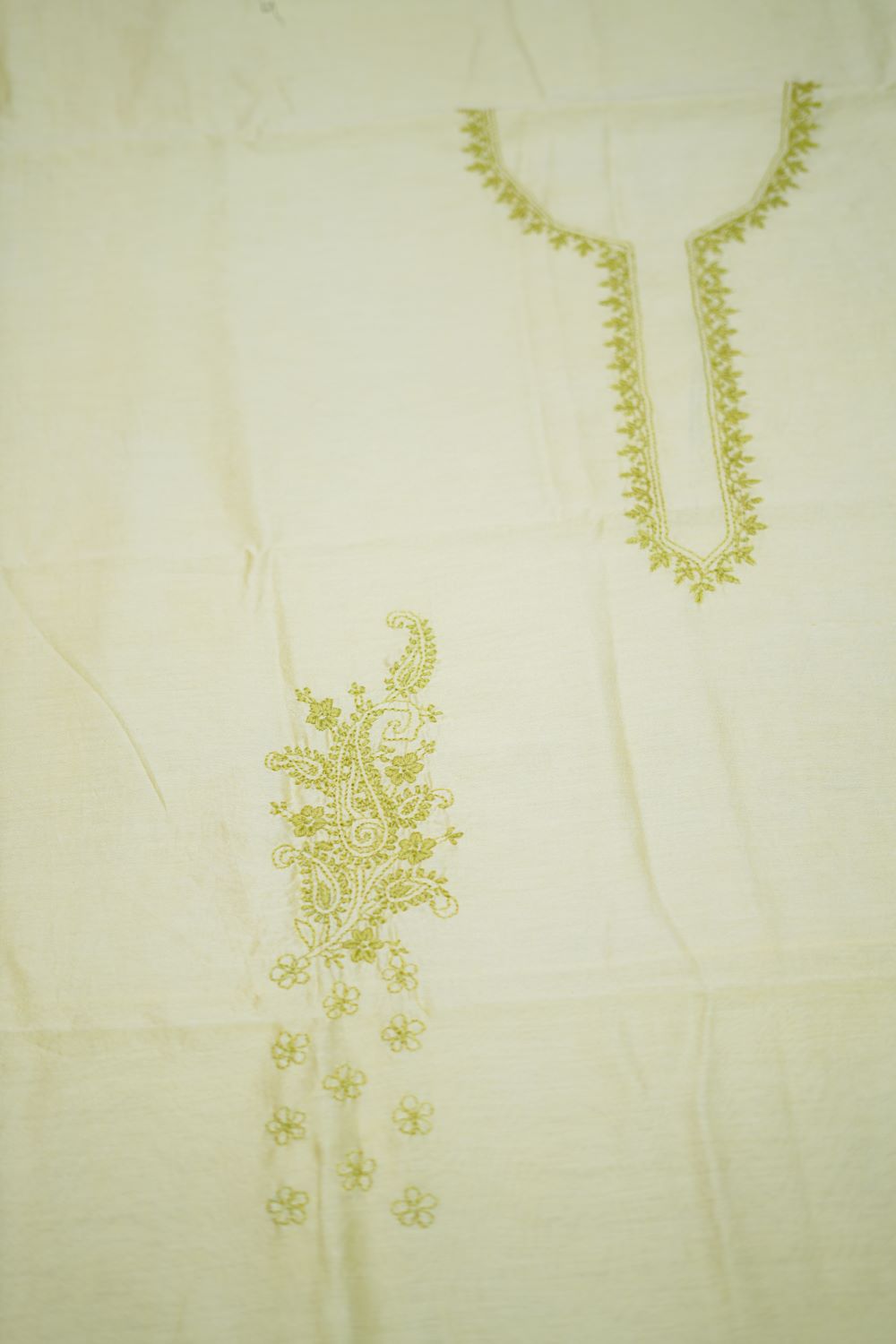 KAIRI- 'Whispers of Spring' – Soft Yellow Chikankari Co-ord Set