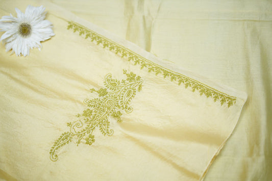 KAIRI- 'Whispers of Spring' – Soft Yellow Chikankari Co-ord Set