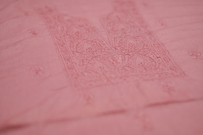 'Mauve Élan' Mul Cotton Unstitched Chikankari Suit set