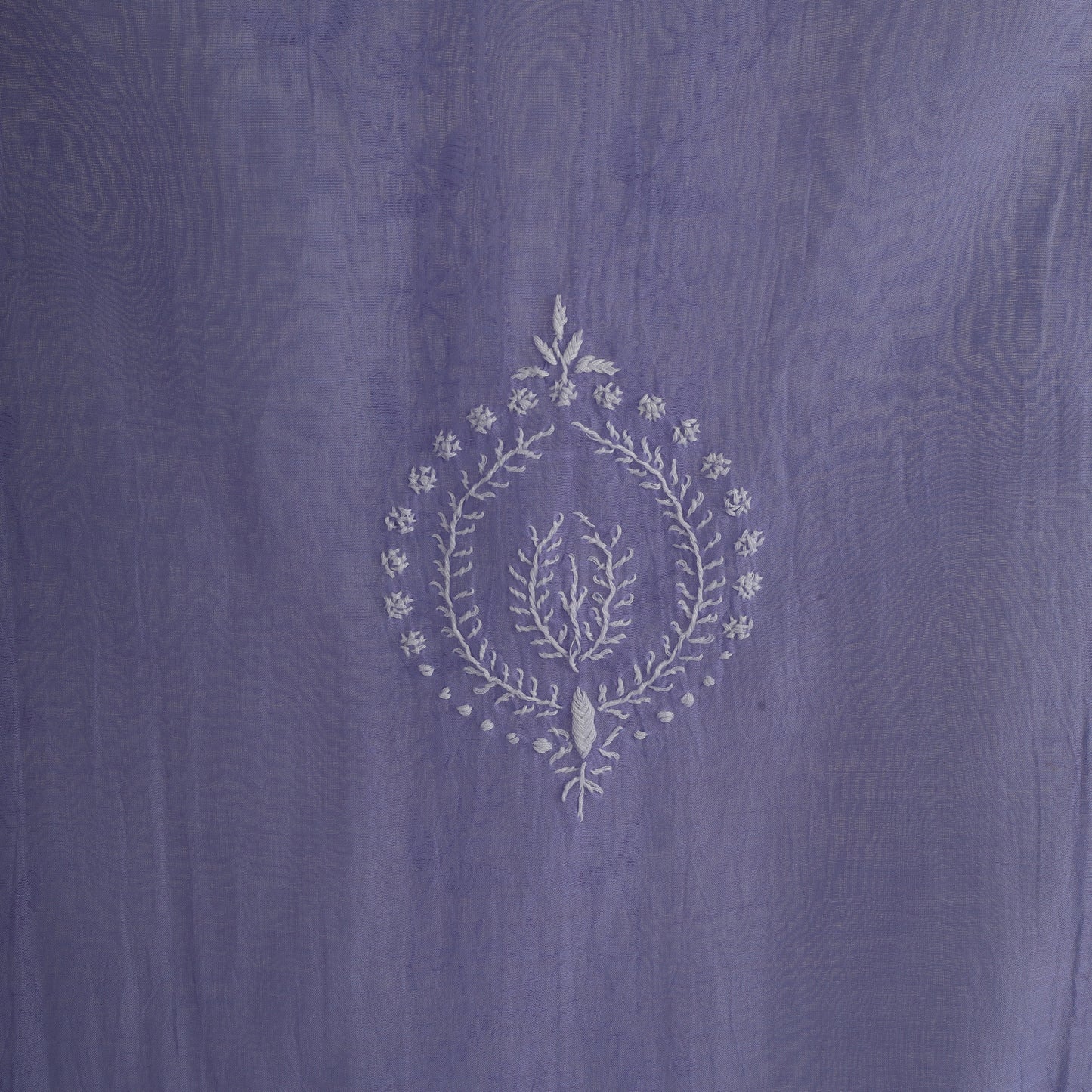 'Lavender Grove' Mul Chanderi Chikankari Unstitched Set