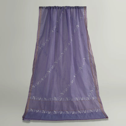 'Lavender Grove' Mul Chanderi Chikankari Unstitched Set